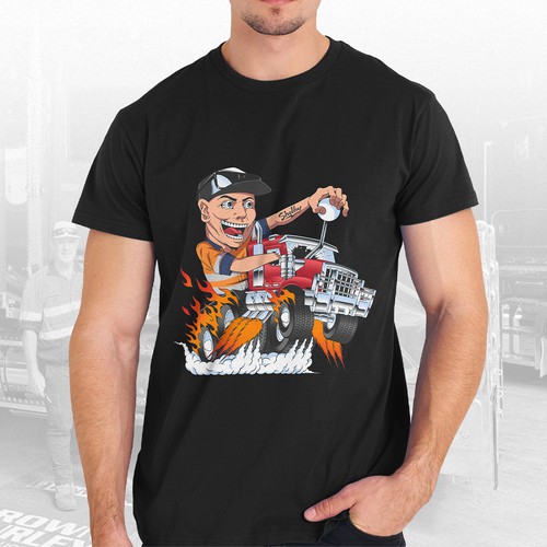 Design a Rat Fink style Kenworth Truck t-shirt