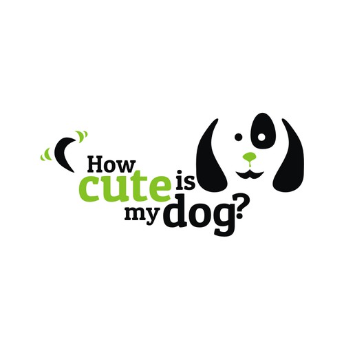 Create a cute dog logo for a social media website