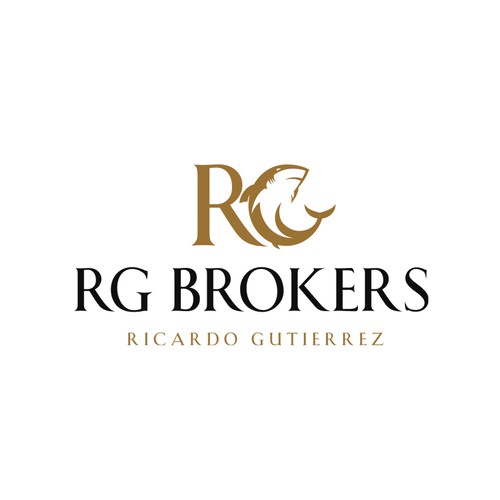 Logo design concept for "RG Brokers"