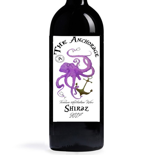 Wine Label Nautical Theme
