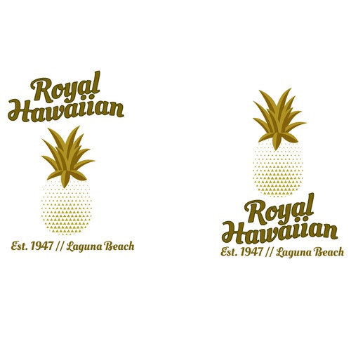 Retro golden logo with Modern twist.