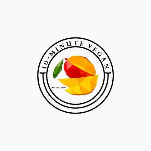 Fruit logo for 10-minute vegan 