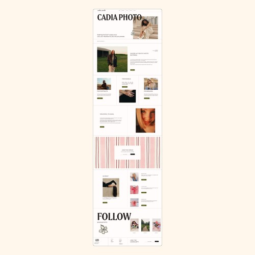 Squarespace Photographer Website | Custom Template