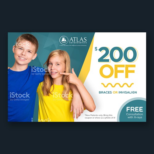 Half-page Flyer for Atlas Orthodontics