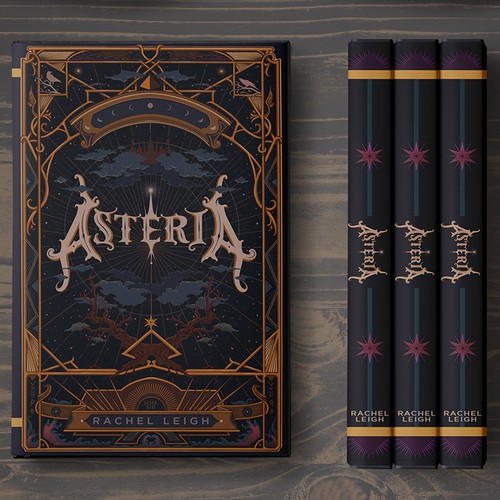 Asteria A hand-drawn fantasy Book Cover AVAILABLE for SALE