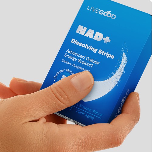 Strips supplement minimalist packaging design