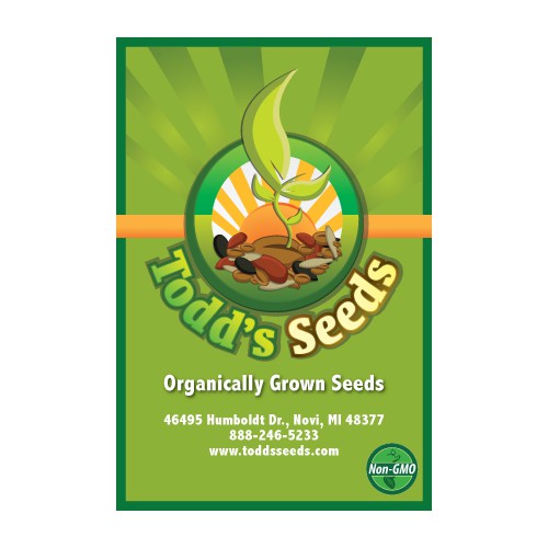 Unqiue Seed Packet Label Design