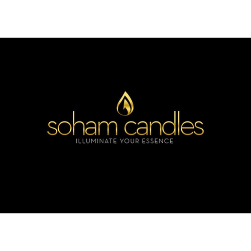 Create a logo and business card for a uniquely, creative candle company