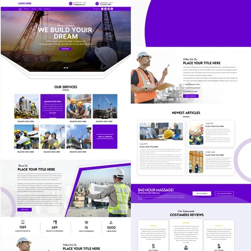 Professional Construcation Website