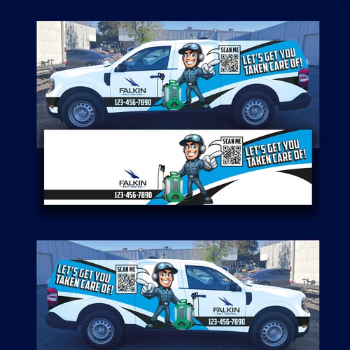 Creative pest control vehicle design