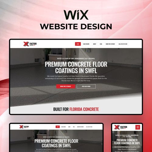 Wix Website Design, SEO & GEO Setup for Premium Garage and Commercial Floor Coatings Contractor in Southwest Florida USA