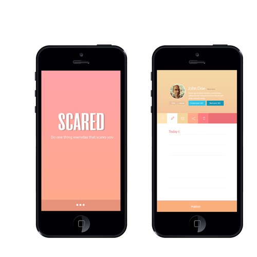 (iPhone App) Scared : do one thing everyday that scares you
