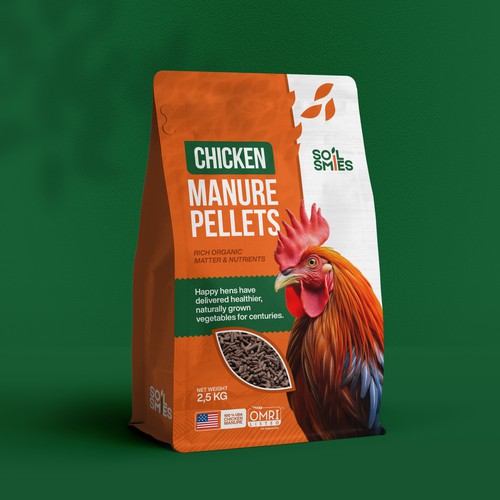 Packaging Design for Soil Smiles - Chicken Manure Pellets