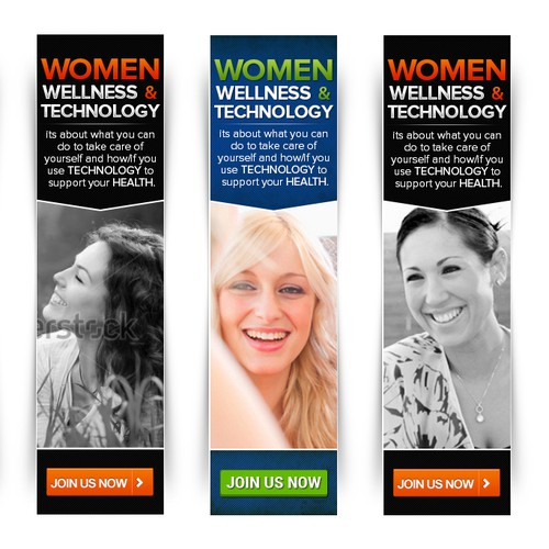 Women, Wellness and Technology Research Study Banner Ads