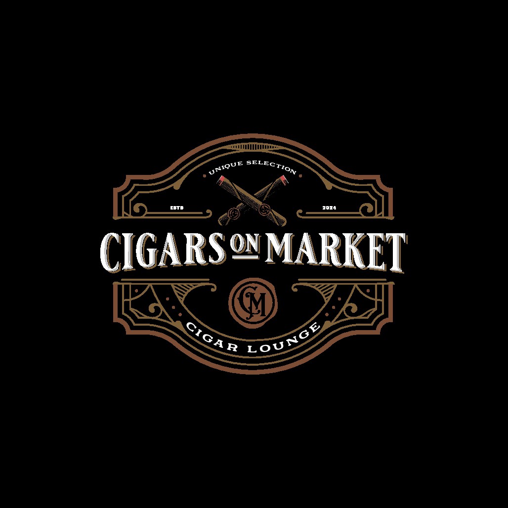 1920's style cigar lounge logo