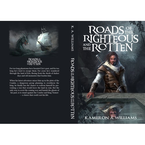 illustrated fantasy book cover
