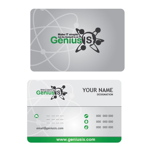 Help GeniusIS with a new logo and business card
