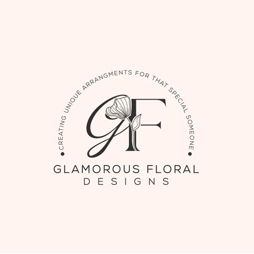 Logo For - Glamourous Floral Designs