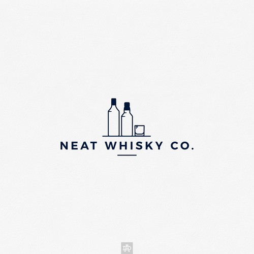 Logo for modern whisky service