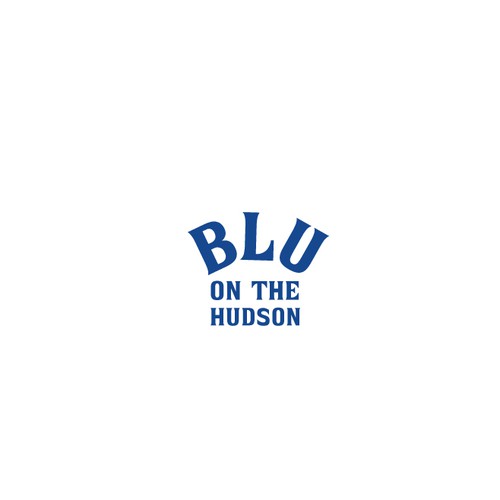Logo design submission for ”Blu On The Hudson”