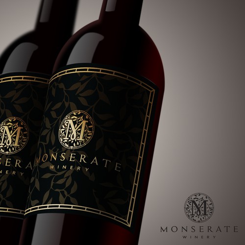 Luxury logo for MONSERATE Winery