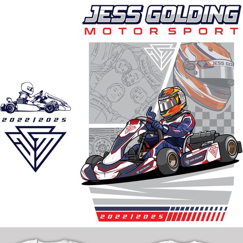 T-Shirt Design for Jess Golding Motorsport