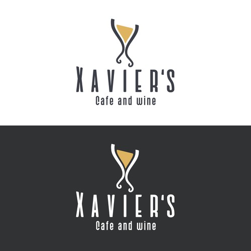 Logo para una empresa de vinos y cafés