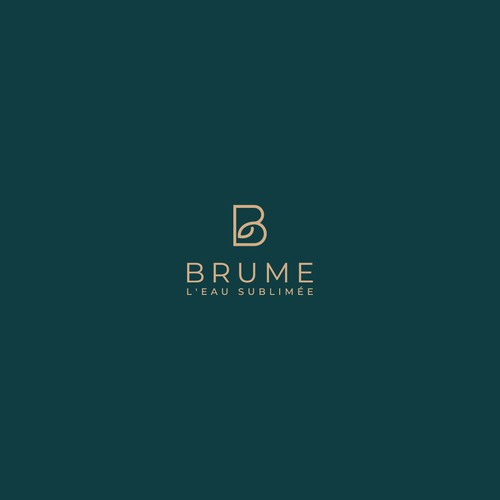Luxury B logo nature