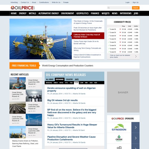 New Homepage Design for Popular News Site
