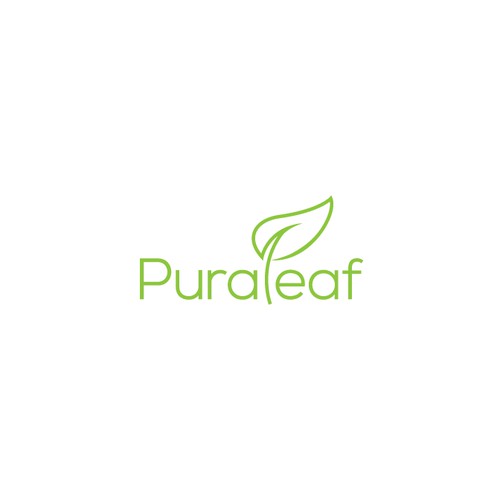 Pura Leaf Logo Design