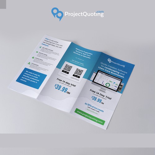 Clean Corporate Trifold Design