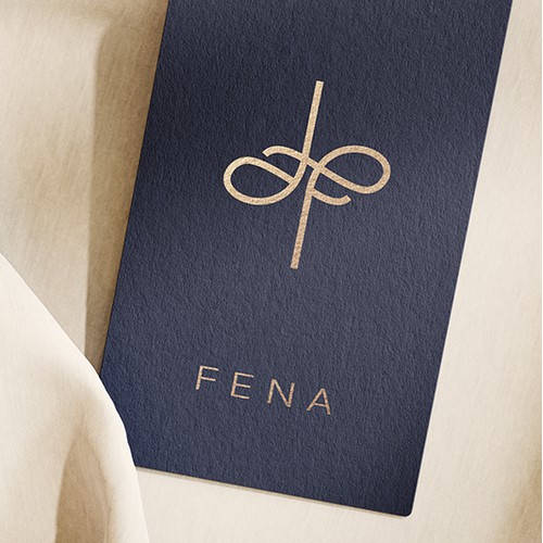 Flowing Elegance: Fena Monogram Design