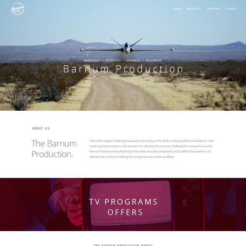 Barnum Prod website