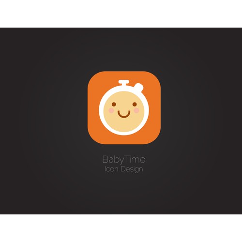 Design an outstanding and friendly App Icon for BabyTime (iOS7 style)