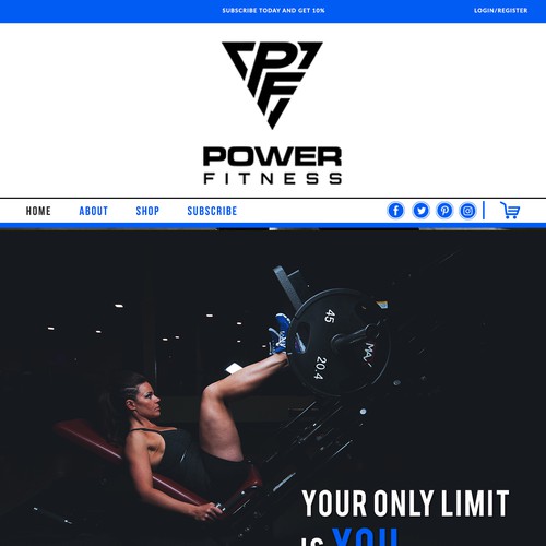 Power Fitness Website Concept
