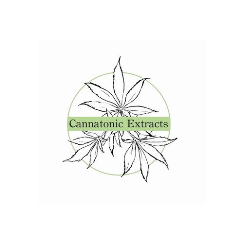 Organic logo for CBD extract company 