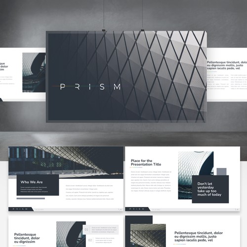 Modern Presentation template for PRISM