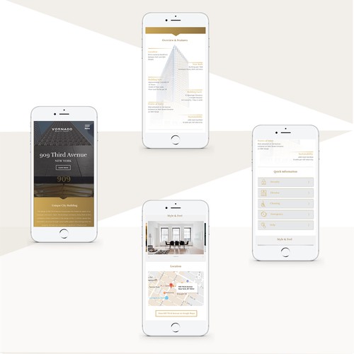 Responsive design for a luxury brand