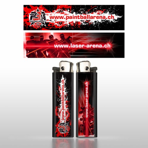 Design a black lighter on 2 sites