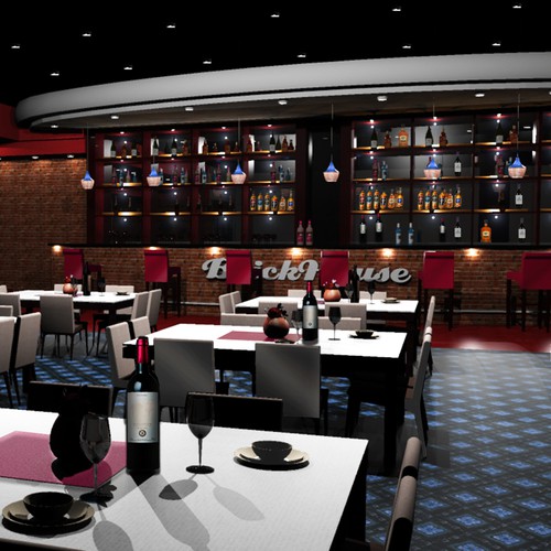  Interior Design for The BrickHouse Restaurant