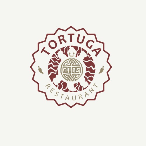 Create a Mayan turtle logo for a Mexican restaurant!