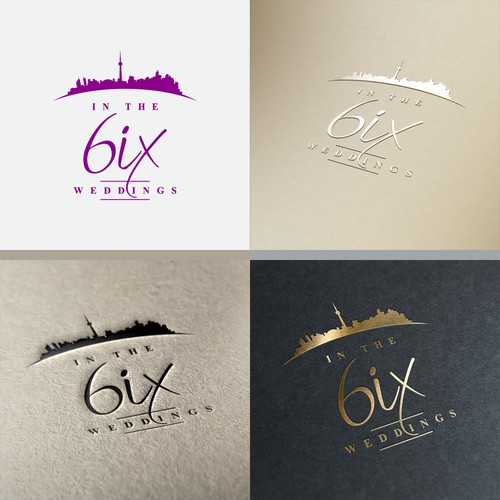 In The 6ix Weddings Logo Design