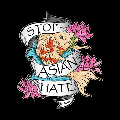 "Stop Asian Hate" Tshirt Design