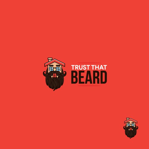 Logo proposal for "Trust That Beard"