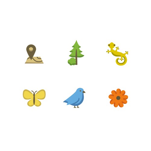 Icon concept for nature app