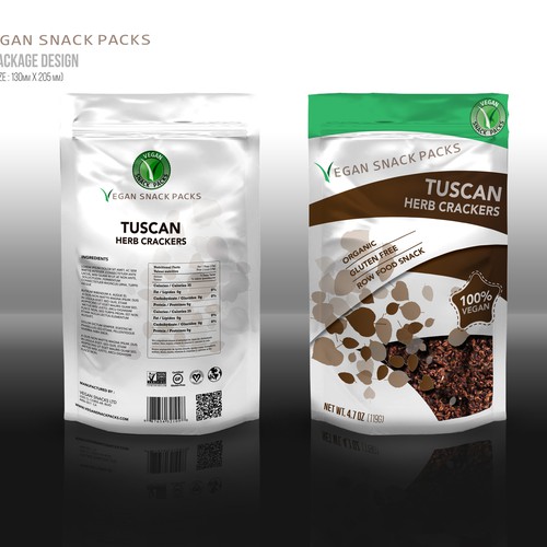 Fully Designed Vegan Snack Bags
