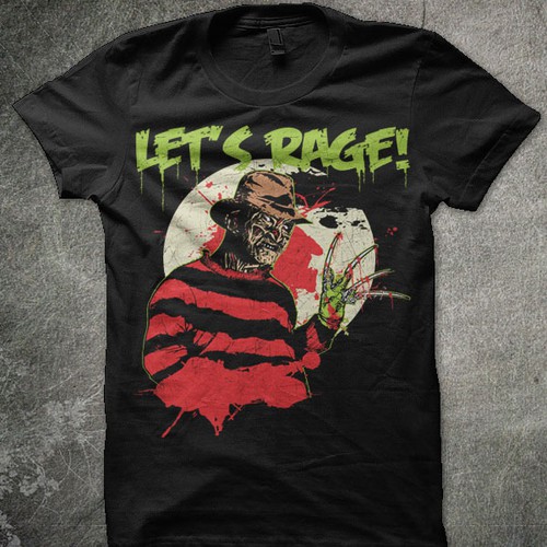 Freddy Krueger design for Let's Rage! Clothing