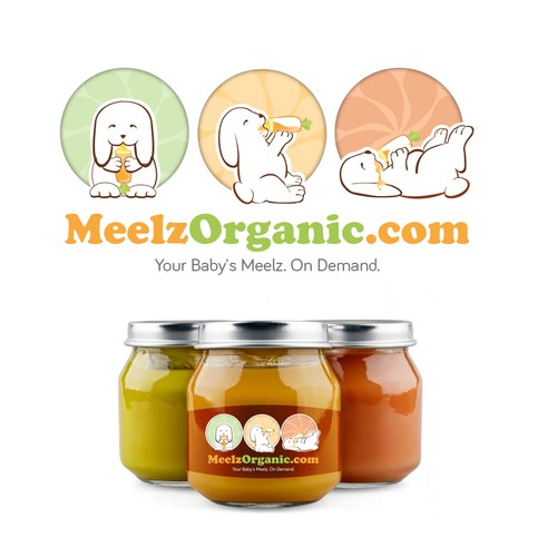 Cute logo for baby food