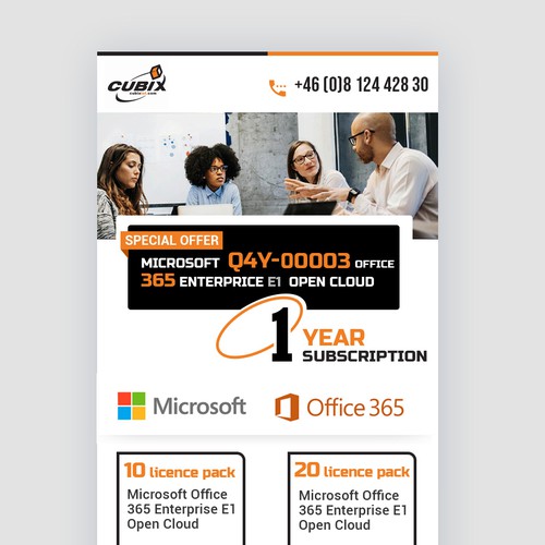Promotional email for an IT Distributor