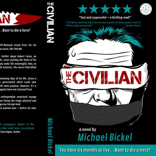 Book cover for thriller
